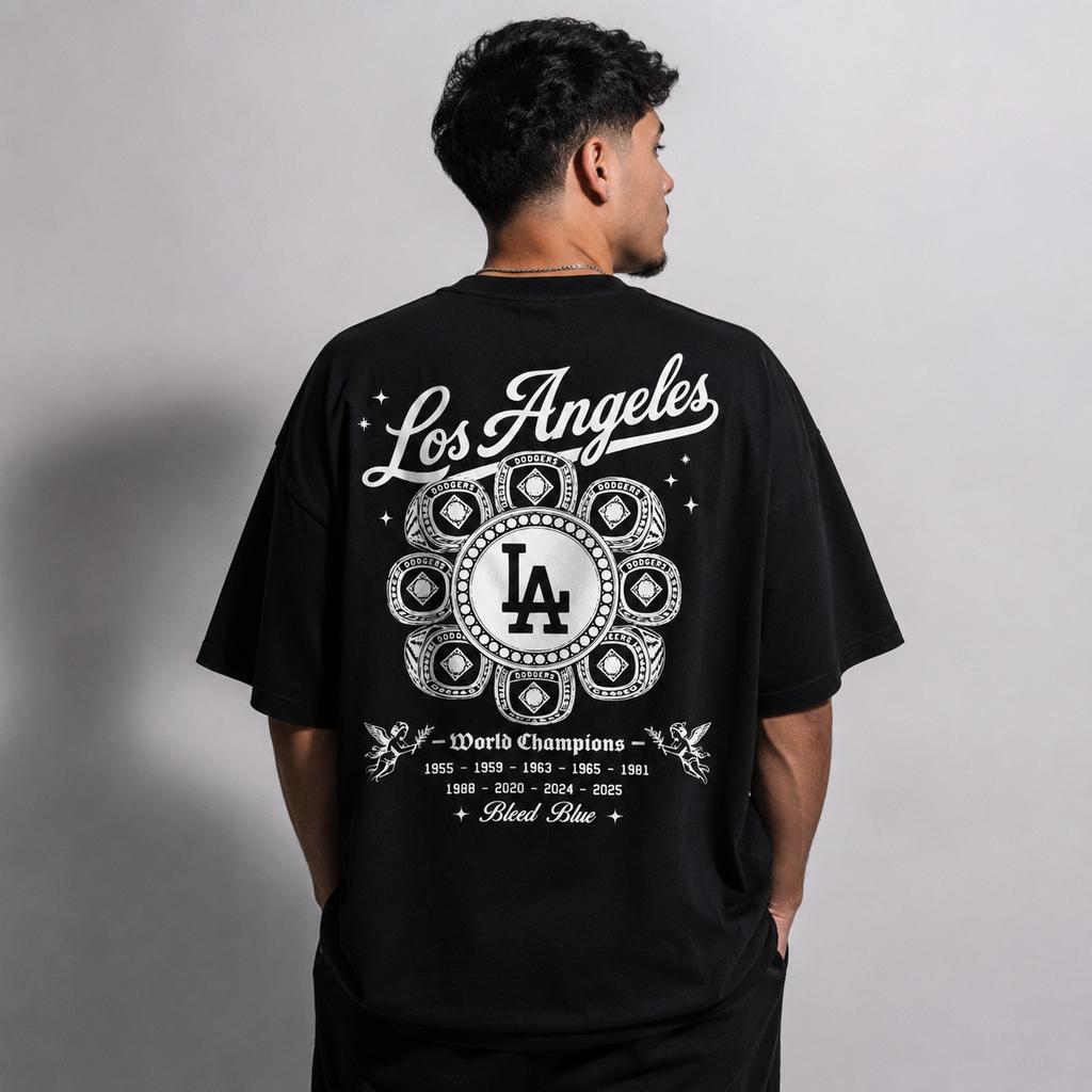 Bleed Blue Tee (Black)