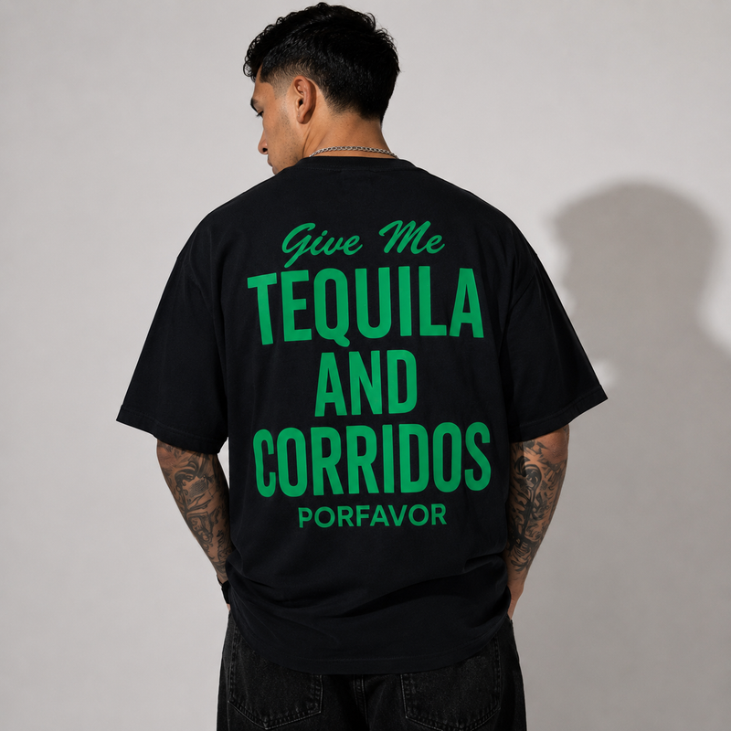Corridos & Tequila Black Tee