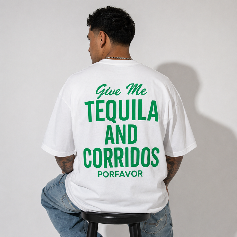 Corridos & Tequila White Tee