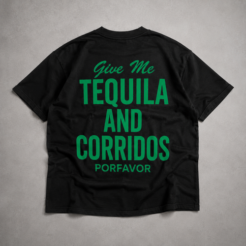 Corridos & Tequila Black Tee