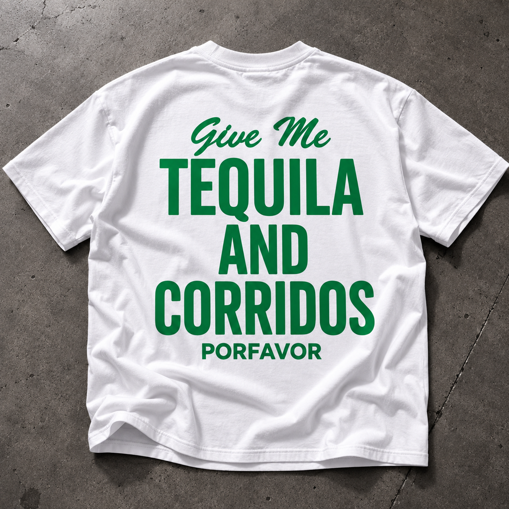 Corridos & Tequila White Tee