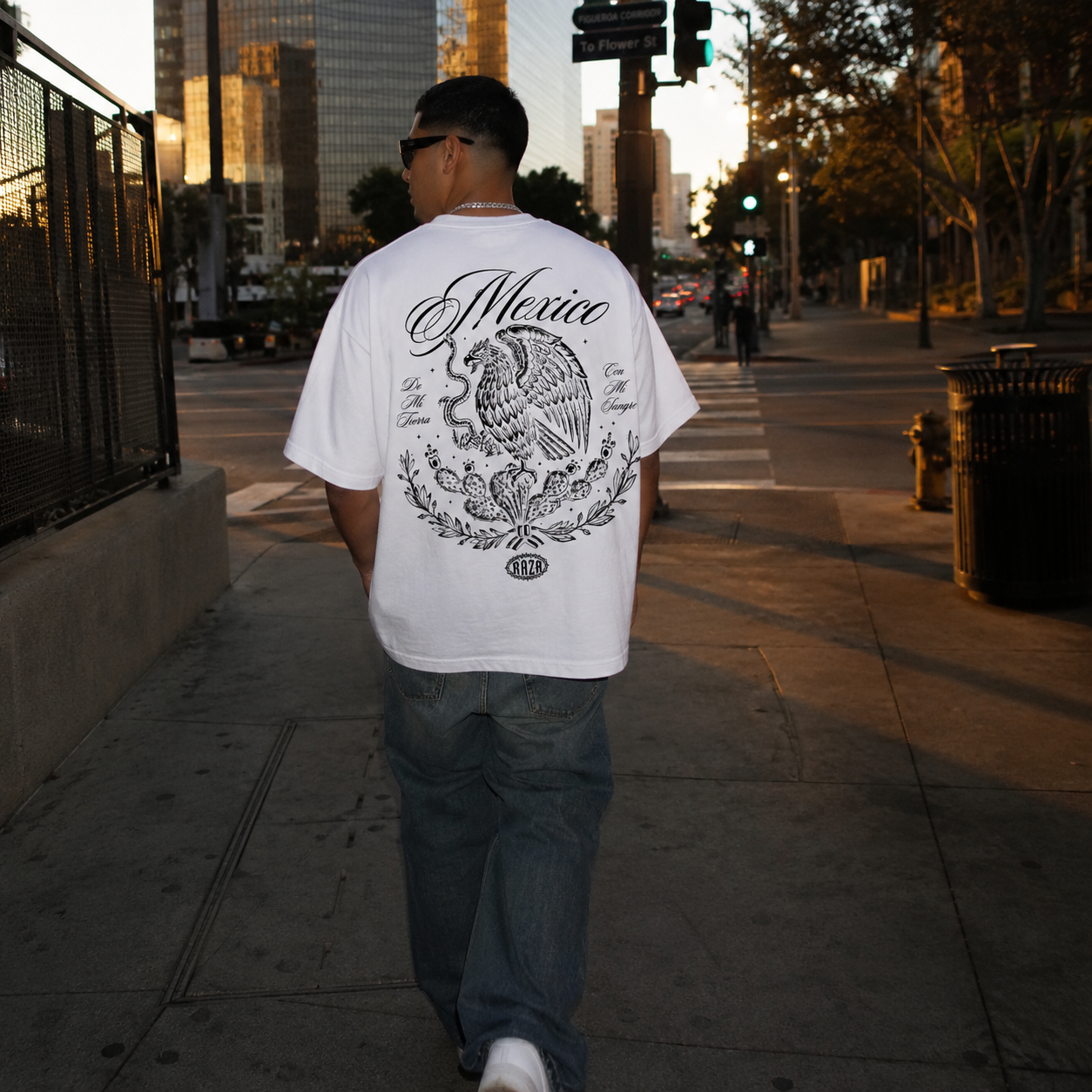 De Mi Tierra Tee- White