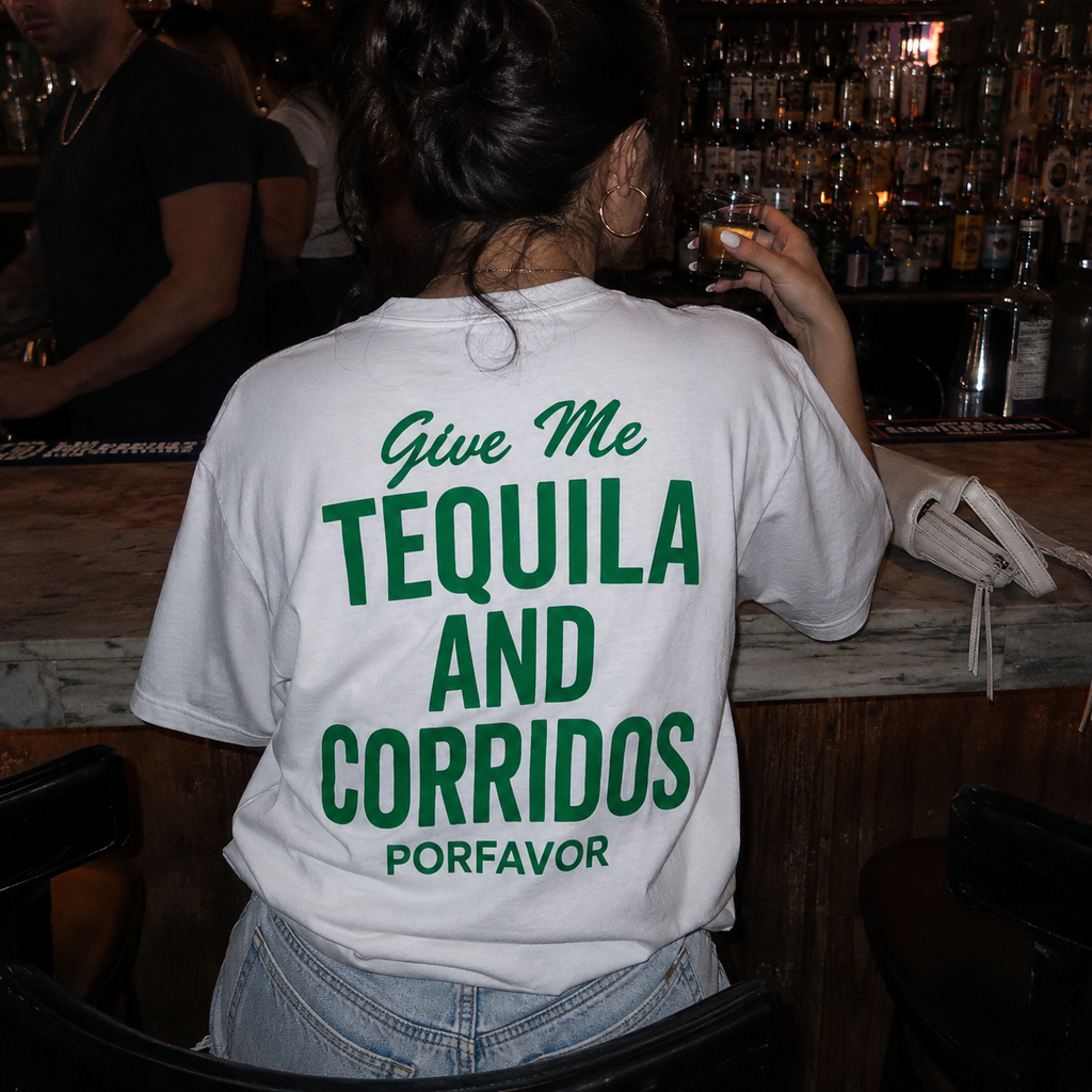 Corridos & Tequila White Tee