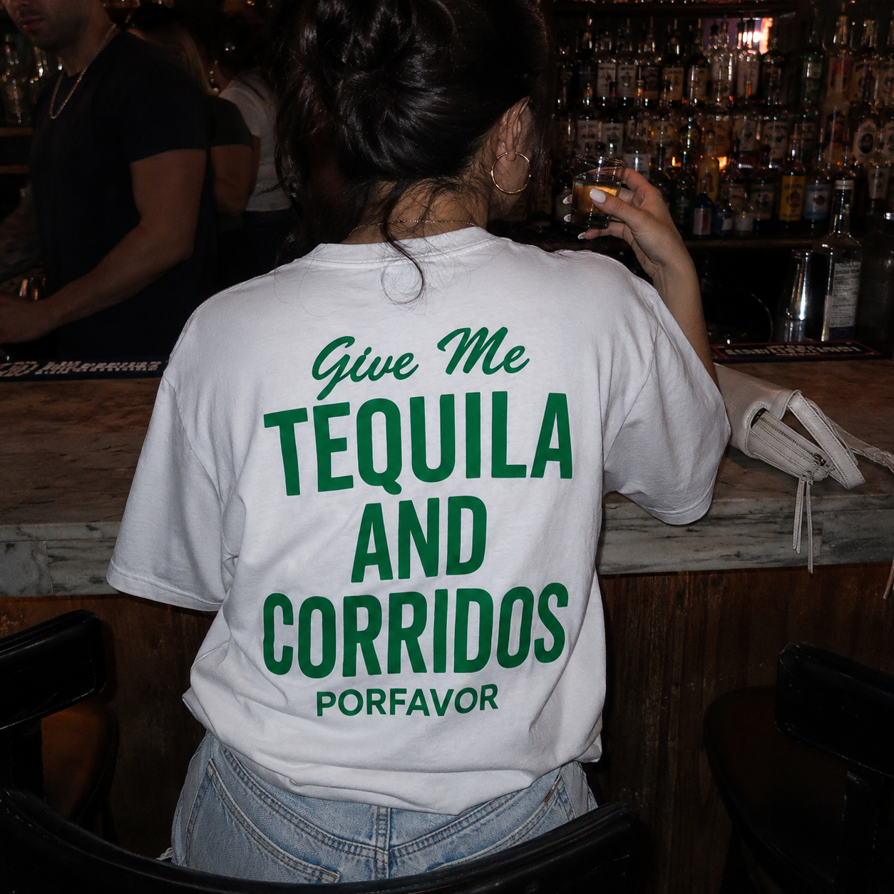 Corridos & Tequila White Tee