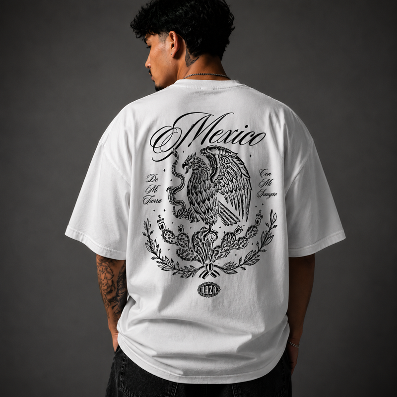 De Mi Tierra Tee- White