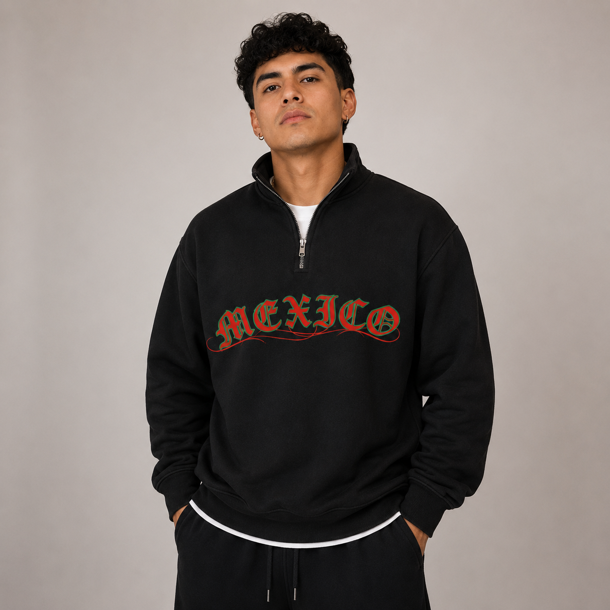 Mexico Quarter Zip