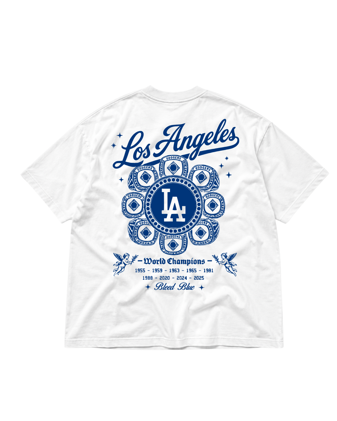 Bleed Blue Tee (White)