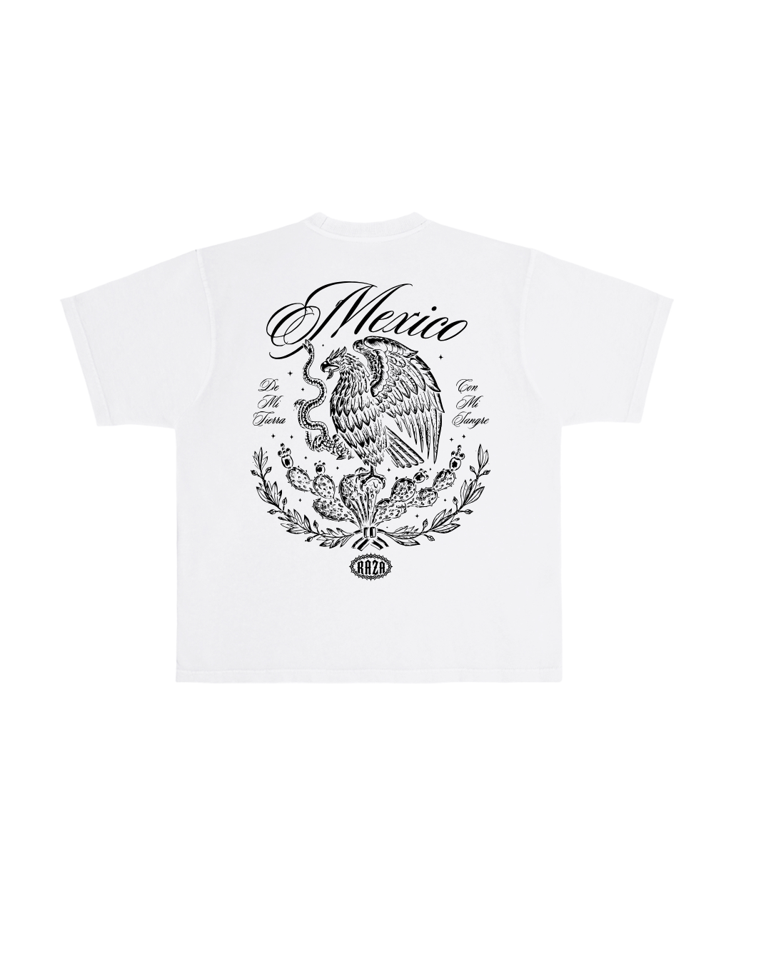 De Mi Tierra Tee- White